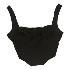 SHEIN BAE Plus Ruched Bust Asymmetrical Hem Cami Top